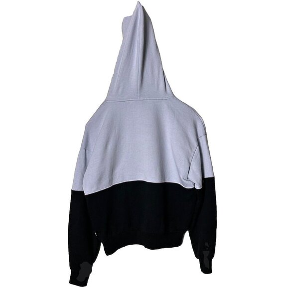 Girls Vans XS Hoodie Black Gray with Shoelace Inspired Pink Black Laces Preowned - Picture 3 of 6